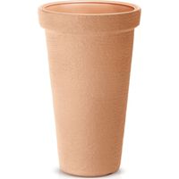 CASARIA® XXL Plant Pot 42 Litre Capacity 40 cm Diameter 63 cm Height Customisable Drainage Weatherproof & UV Stable Durable Plastic Removable Inner Pots Terracotta (de)
