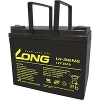 Long Blei-Batterie U1-36NE 12V 36Ah Schwarz