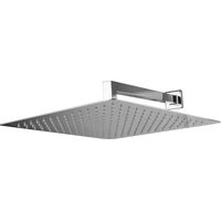 PaulGurkes Douche carrée 40 cm avec bras mural Set pomme de douche pluie