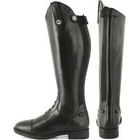 32, Noir: Bottes de concours Maris Junior pour enfants, en cuir avec lacets et fermeture éclair