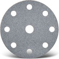 MENZER Platinum Klett-Schleifscheiben, 150 mm, 9-Loch, f. Exzenterschleifer, Halbedelkorund (50 Stk.) K400