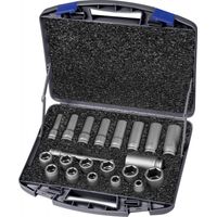 ASW set di chiavi a bussola 720 KLS 21 OL 21 pezzi 1/2" corto e lungo esagonale - 173803