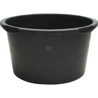 Conteneur noir 90 l – Diamètre 660 mm – Hauteur 350 mm – Poubelle d'extérieur – 1626166090