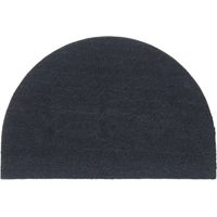 Fußmatte Dunkelgrau Halbrund 60x90 cm Kokosfaser Getuftet vidaXL