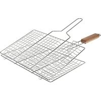I LOVE BBQ - GRILLES DE CUISSON BARBECUE ET FUMOIR - GRILLE DE BARBECUE DOUBLE, GRILLE BARBECUE RECTANGULAIRE, GRILLE BBQ 34X22