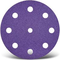 MENZER Titanium HD Klett-Schleifscheiben, 125 mm, 9-Loch, f. Exzenterschleifer, Keramik-Mix (50 Stk.) K80