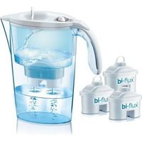 Pack Jarra Filtrante Laica Stream Line/ 2.3L/ Blanca/ Jarra + 3 Filtros BI-FLUX