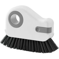 Brosse de nettoyage 2 en 1 pour rainures de fenêtres, cadre de fenêtre, brosse de nettoyage multifonction, brosse de nettoyage des joints, brosse de nettoyage des joints, brosse de net