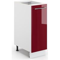 Armadio cucina dispensa alto Fame-Line, Bordeaux lucido, 30 cm senza piano di lavoro, Vicco