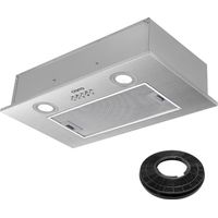 CIARRA Campana extractora integrada 52cm 300m3/h 3 velocidades LED Luz 913ASS52