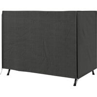 Housse balancin jardin avec fermeture eclair protection exterieure 205x124x164 cm Gris fonce