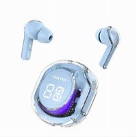 Ecouteurs Bluetooth 5.3 Transparents Ultrapods Pro Avec Etui De Charge A Led Celestial