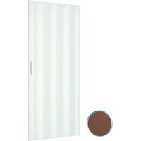 Porta a soffietto da interno in kit in PVC mod. Simona Noce 82x220 cm