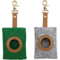 2 Pièces Distributeur Sacs Ramasse Crottes Chiens, Distributeur Sac pour Chiens, Distributeur Sac a Crottes Chien, Avec Boutons Pression et Porte Clés, pour Randonnée et Voyages (2 Couleurs)