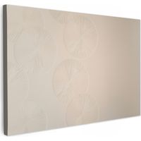TABLEAU SUR TOILE Japandi - Beige - Moderne Toile Peinture Grand Format XXL 150x100 cm