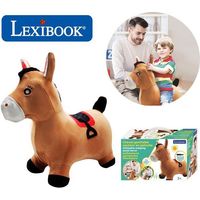 LEXIBOOK - Porteur Poney Sauteur Gonflable Peluche