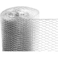 Fil à maille hexagonal pour volière 0,50 x 25 m fil de fer galvanisé 13 mm