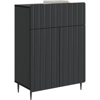 Sideboard/Anrichte/Buffet Schwarz 66 x 34,5 x 92 cm Holzwerkstoff LXWW283664