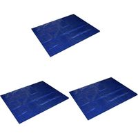 3 Pièces Couvertures De Piscine Rondes Couverture Solaire pour Piscine Tapis De Sol De Piscine Tapis De Piscine Couvertures De Piscine Hors Sol Nacré Brillant à Lèvres