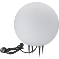 Gartenlampe polux argento IP65 E27 30 cm