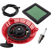 Rückstoßstarter und Luftfilter für Honda GC135 GC160 GCV135 GCV160 EN2000 Generator-Motorteile 28400-ZL8-023ZA 28400-ZL8-013ZA Zündkerze horizontal vertikal 4–5,5 PS