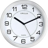 Unilux Attraction Orologio da Parete in Quarzo Grigio Metallizzato 22 cm