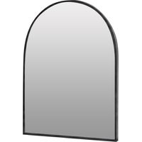 Yezi 30x40cm Arched Wall Mirror Black Metal Frame Bathroom Bedroom Vanity Mirror
