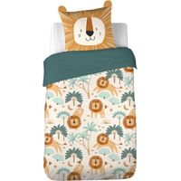 Parure de lit enfant Lion - 100% polyester 72g/m²