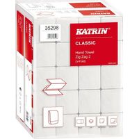 Katrin Classic ZZ Serviettes Blanches Pliées en Z Douces