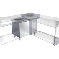 Module d'Angle 90º Gamme 600mm avec Plan de Travail à Gauche - Distform