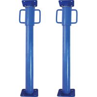 Bituxx 2x Baustütze 80-130 cm bis 1600 kg, verstellbare Montagestütze, Deckenstütze aus Stahl, Baustempel, Teleskopstütze für Trockenbau, Renovierung und Montage