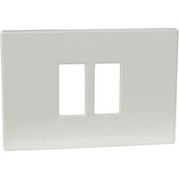PLACCA COPRIFRUTTI VENUS MARLANVIL - RESINA AVORIO POSTI 2 RAVVICINATI MM 115X80- 10 pezzi