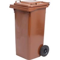 BIDONE IMMONDIZIA GREEN 240 + RUOTE ICS MARRONE LT 240 CM 72X58 H.CM 106