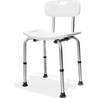 AKW Freestanding Shower Seat with Back Support