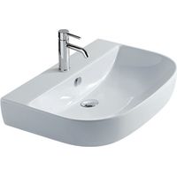 GALASSIA M2 lavabo 1 foro 70x48 sospeso o a colonna bianco codice prod: 5206