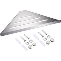 Étagère Murale Douche en Acier Inoxydable, Panier Triangulaire pour Salle de Bain et Cuisine (30cm, Argent)