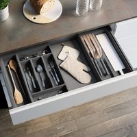 Porte-couverts Combi 2 ailettes 278 mm Anthracite