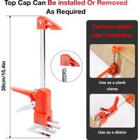 Outil de levage multifonctionnel orange anti-poussière, ajusteur de levage de carrelage, outil manuel de levage de portes et fenêtres pour un gain de temps et d'efforts à domicile