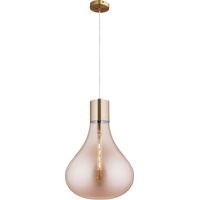 Lampadario a Sospensione Lumineca Triz 40x50 cm Ambra