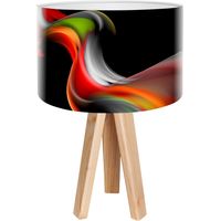 Lampe de chevet magic of color foto-046 - Bois clair, noir