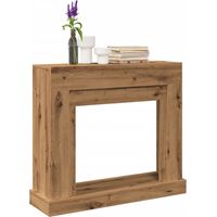 vidaXL Cornice per Camino Rovere Artigianale 100x30x87,5 cm Truciolato