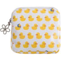 Sac à serviettes hygiéniques 2 pièces (canard + fleur)
