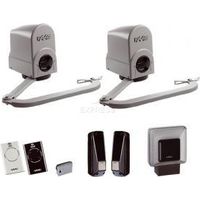 Kit d'automatisation pour portail à deux vantaux 24V – Actionneurs à bras articulé FAAC 391 – Largeur de vantail jusqu'à 2,5 m