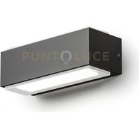 GES960- APPLIQUE LED 4000K 395LM 10W ALLUMINIO IP65 GRIGIO ANTRACITE 18CM