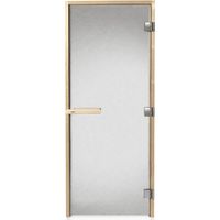 TYLÖ Saunatüre DGB 7x21 rauchgetöntes Glas mit Kiefern-/Fichtenholzrahmen