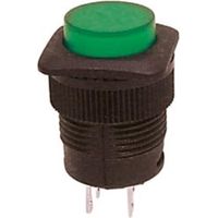INTERRUTTORE A PULSANTE OFF-(ON) CON LED VERDE