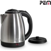 Hervidor en acero inoxidable - capacidad 1.8L 1500W con sistema de protección de sobrecalentamiento - PEM KT-161
