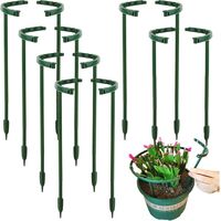 Plant Support - Plastic Plant Stake - For Indoor Outdoor Potted Plants - 12 Pieces