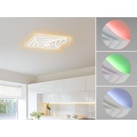 LED Deckenleuchte HERO dimmbar, Tageslicht & RGB, Quadrat 50cm