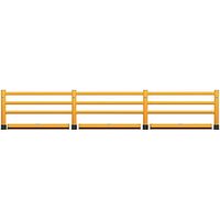 Ampere Rack Mammut Corrimano 3 barre trasversali con barriera